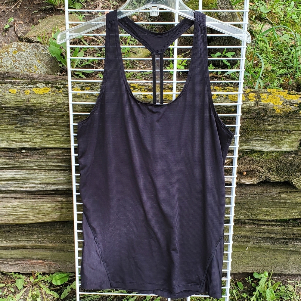 AVIA Workout Racerback Tank Top Black Size Medium